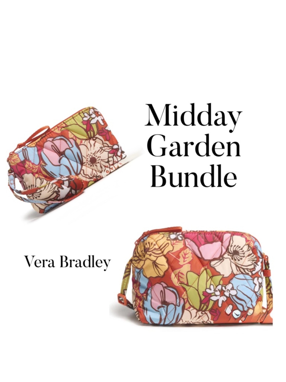 Vera Bradley Ultralight Midday Garden Bundle NWT